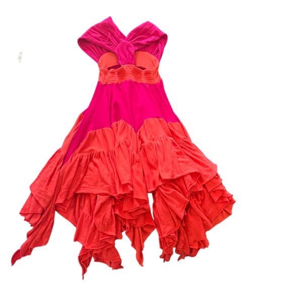 Pixie Girl Pink & Orange Dress 3T - Picture 2 of 9